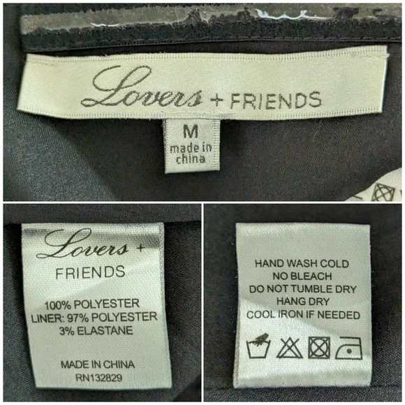 Revolve Lovers + Friends Life's a Beach Navy Blue Off Shoulder Top Womens Size M - Picture 4 of 10